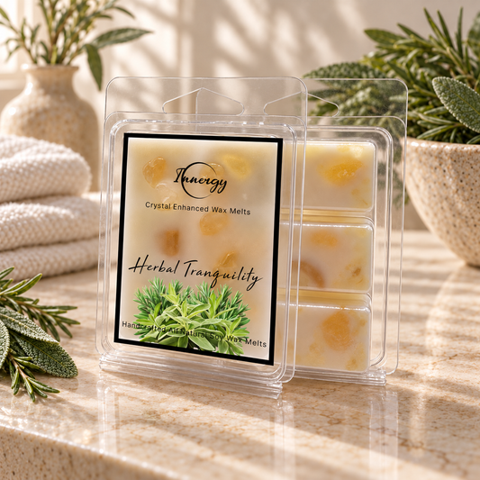 Herbal Tranquility Crystal-Enhanced Premium Coconut-Soy Wax Melts