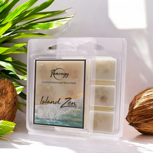 Island Zen Crystal-Enhanced Premium Coconut-Soy Wax Melts