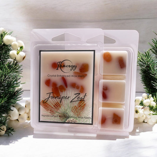 Juniper Zest Crystal-Enhanced Premium Coconut-Soy Wax Melts