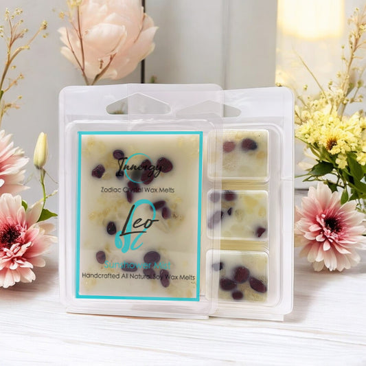 Leo Zodiac Crystal-Enhanced Premium Coconut-Soy Wax Melts