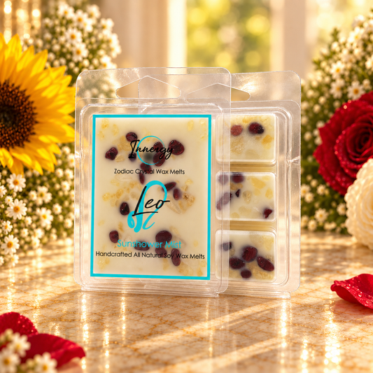 Leo Zodiac Crystal-Enhanced Premium Coconut-Soy Wax Melts