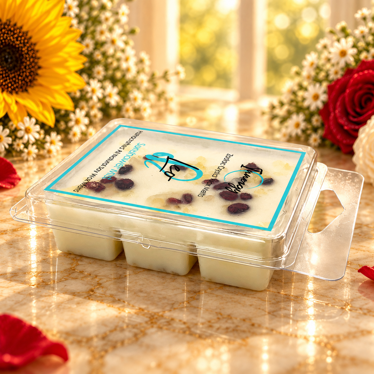 Leo Zodiac Crystal-Enhanced Premium Coconut-Soy Wax Melts