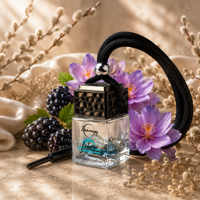 Libra Zodiac Crystal-Enhanced Oil Diffuser, Car Air Freshener, 8ml
