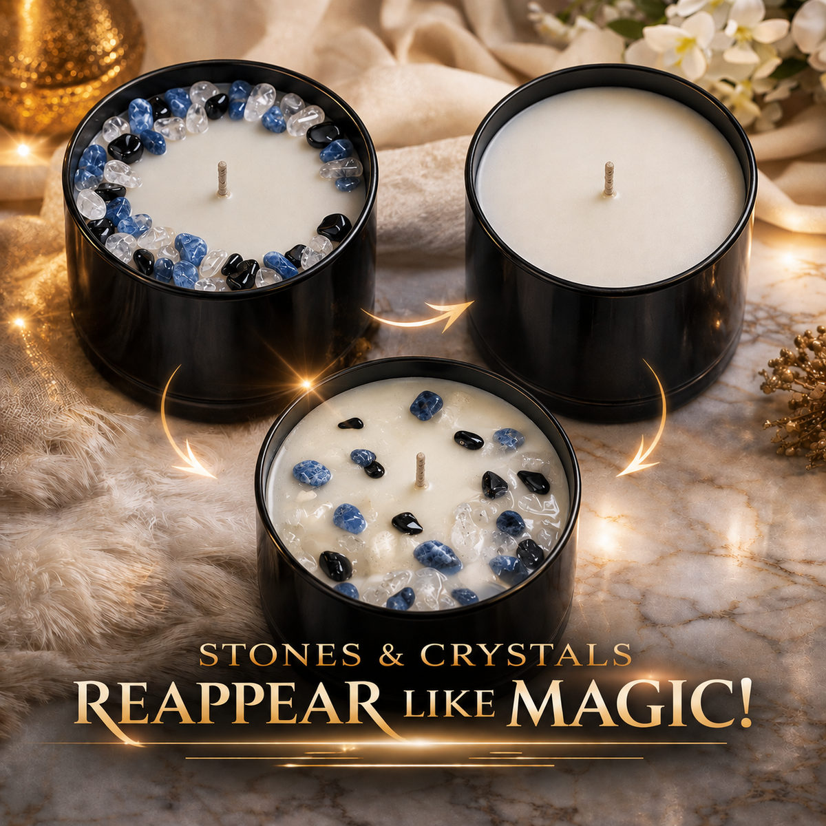 Libra Zodiac Crystal Candle, 10oz