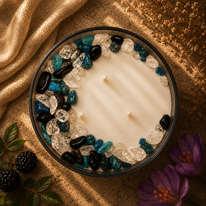 Libra Zodiac 3-Wick Crystal Candle, 16oz