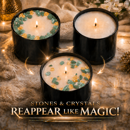 Midnight Tides Crystal Candle, 10oz
