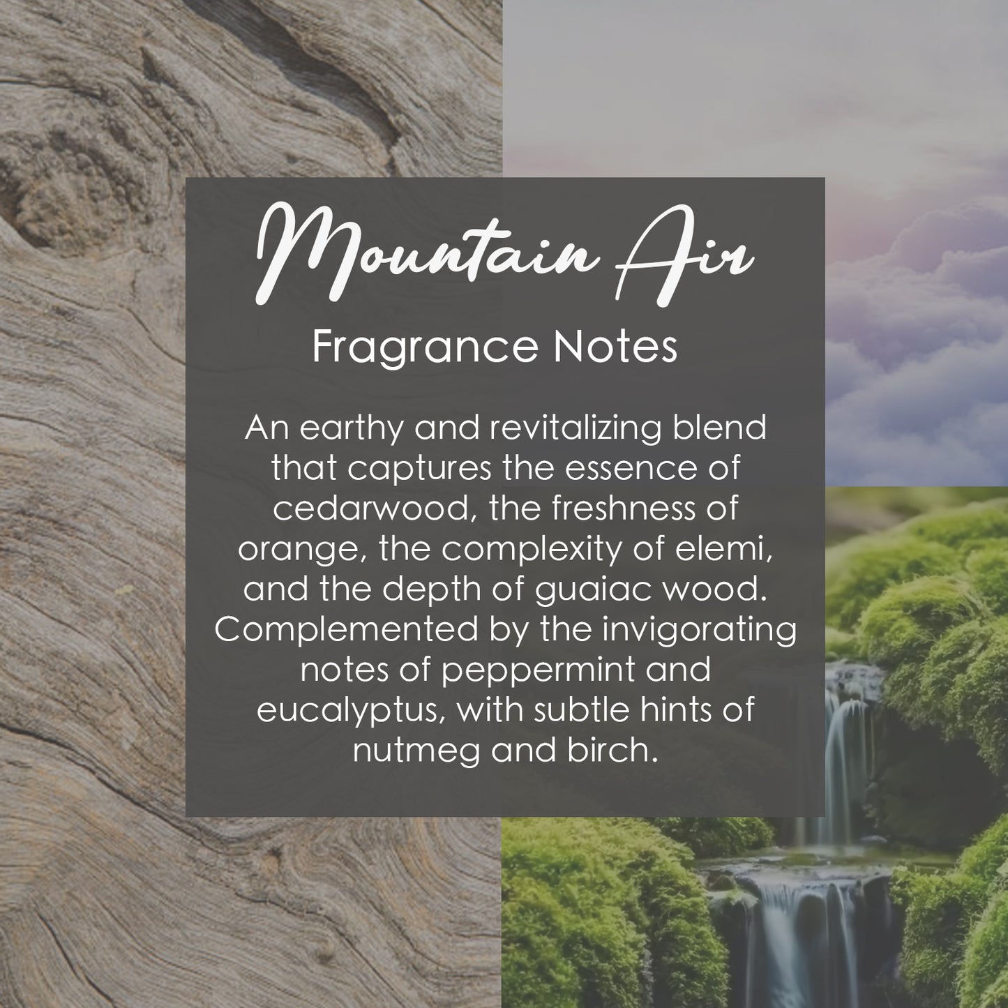 Mountain Air Crystal-Enhanced Premium Coconut-Soy Wax Melts