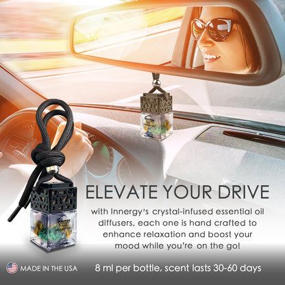 Midnight Tides Crystal-Enhanced Oil Diffuser, Car Air Freshener, 8ml