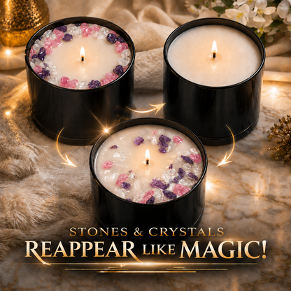 Aquarius Zodiac Crystal Candle, 10oz