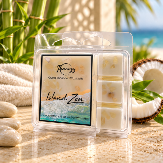Island Zen Crystal-Enhanced Premium Coconut-Soy Wax Melts