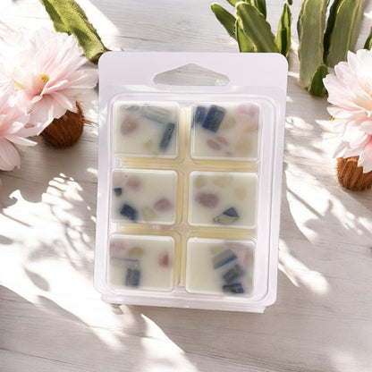 Cactus Flower and Jade Crystal-Enhanced Premium Coconut-Soy Wax Melts