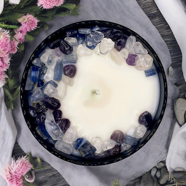 Cactus Flower Crystal Candle, 10oz