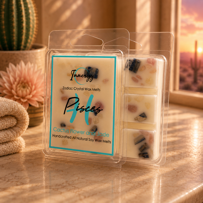Pisces Zodiac Crystal-Enhanced Premium Coconut-Soy Wax Melts