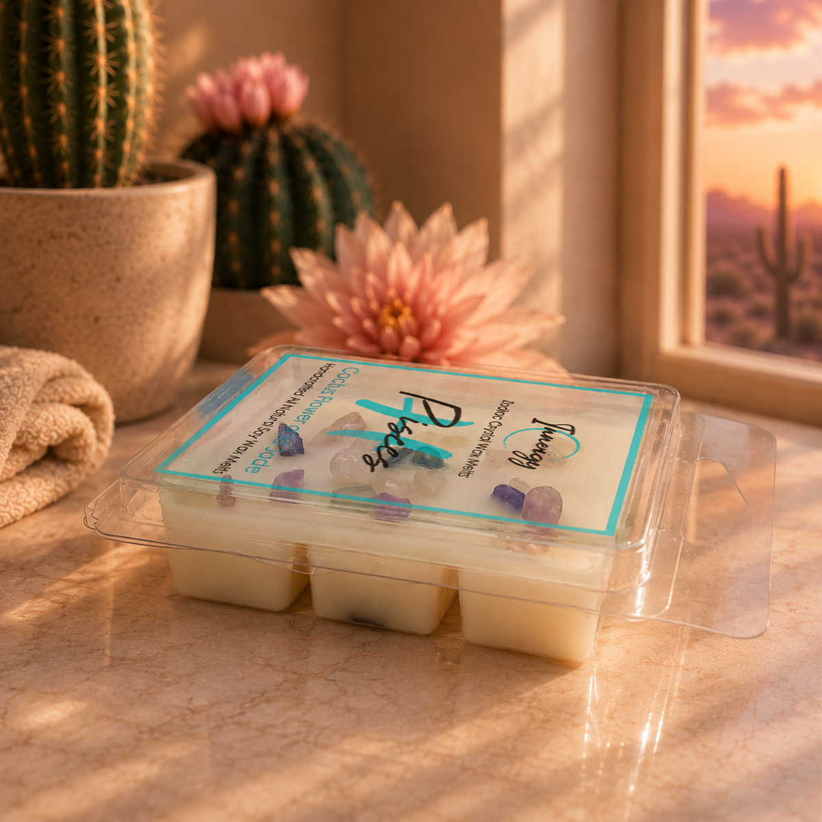 Pisces Zodiac Crystal-Enhanced Premium Coconut-Soy Wax Melts