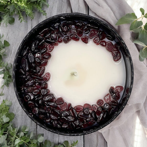 Cool Eucalyptus Mint Crystal Candle, 10oz