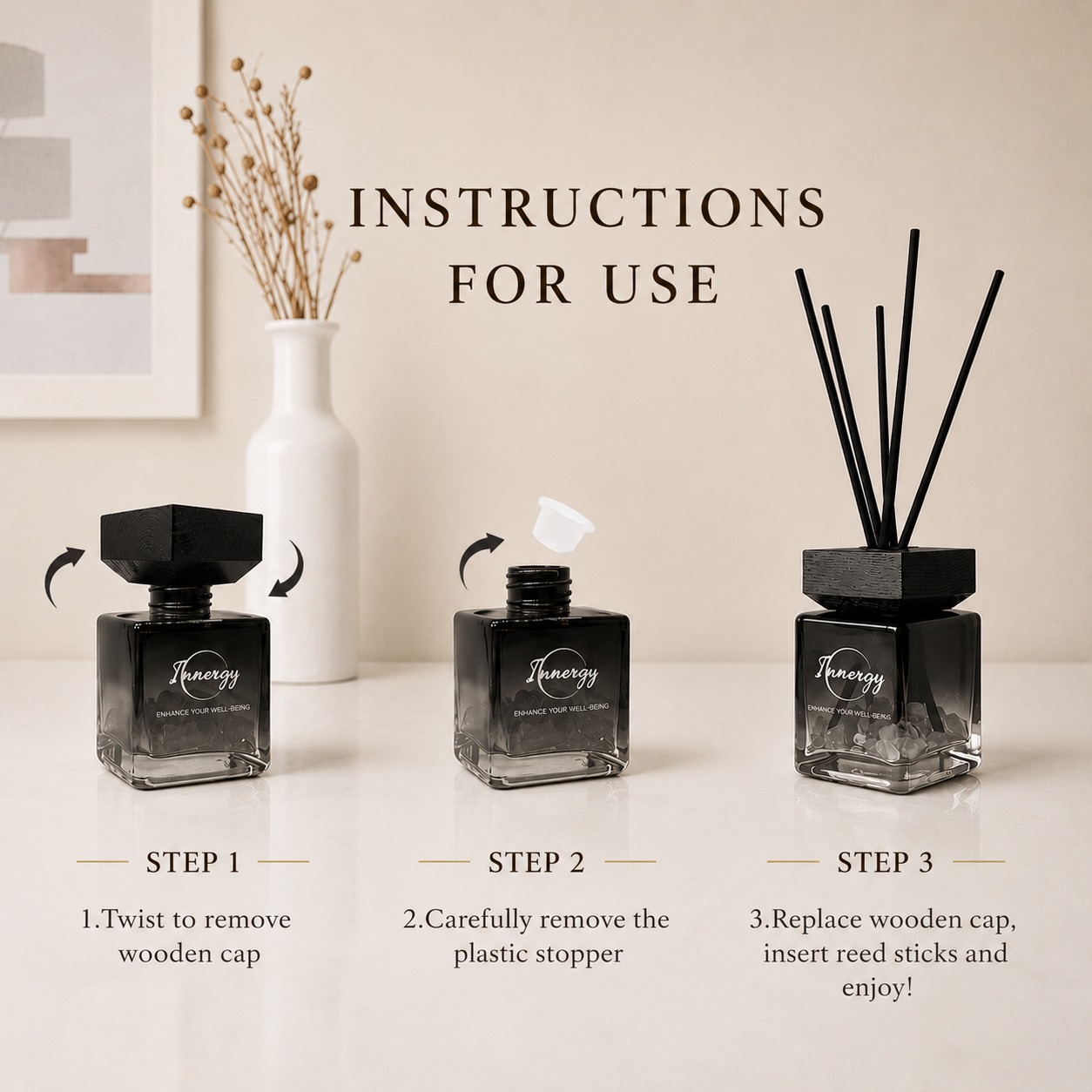 Custom Engraved Crystal Diffuser, 100ml