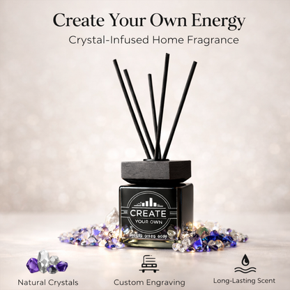 Custom Engraved Crystal Diffuser, 100ml