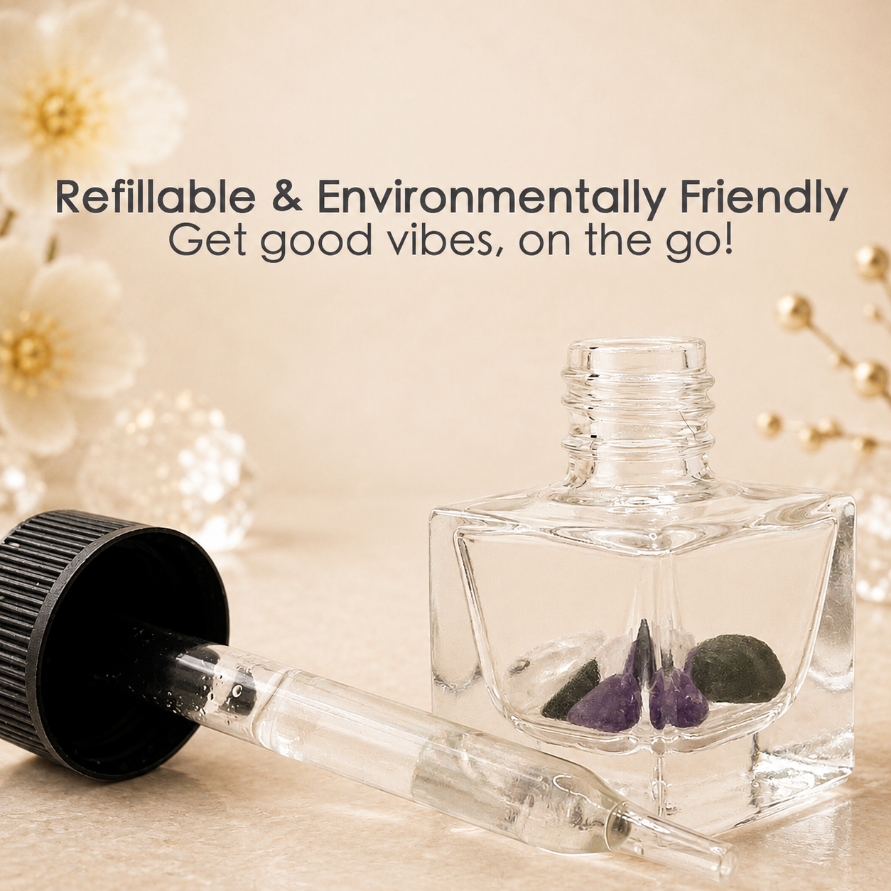 Capricornus Zodiac Crystal-Enhanced Oil Diffuser, Car Air Freshener, 8ml