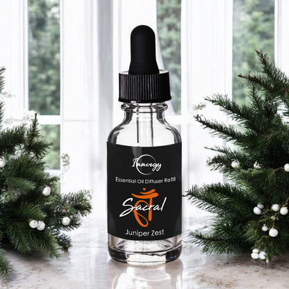 Sacral Chakra Crystal-Enhanced Oil Diffuser, Car Air Freshener, 8ml