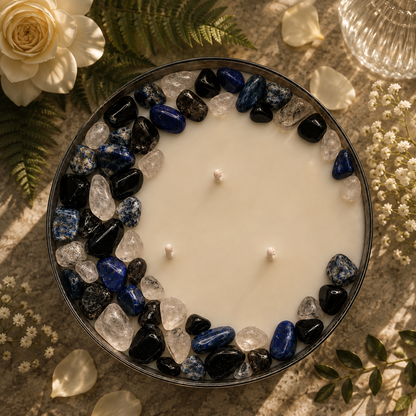 Sagittarius Zodiac Handcrafted Crystal-Infused Coconut Soy 3-Wick Scented Candle, 16oz
