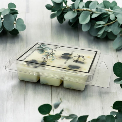 Sea Salt Eucalyptus Crystal-Enhanced Premium Coconut-Soy Wax Melts