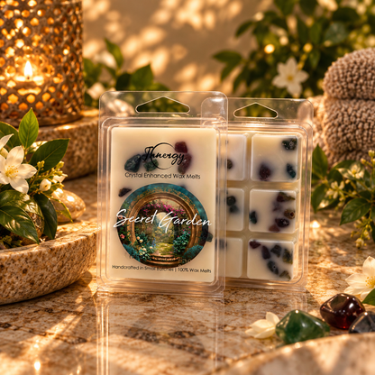 Secret Garden Crystal-Enhanced Premium Coconut-Soy Wax Melts