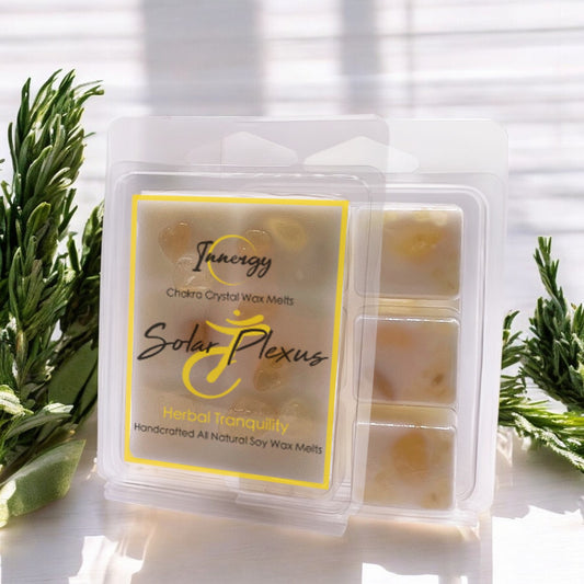 Solar Plexus Chakra Crystal-Enhanced Premium Coconut-Soy Wax Melts