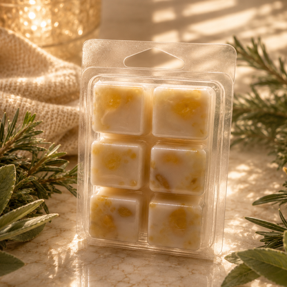 Solar Plexus Chakra Crystal-Enhanced Premium Coconut-Soy Wax Melts