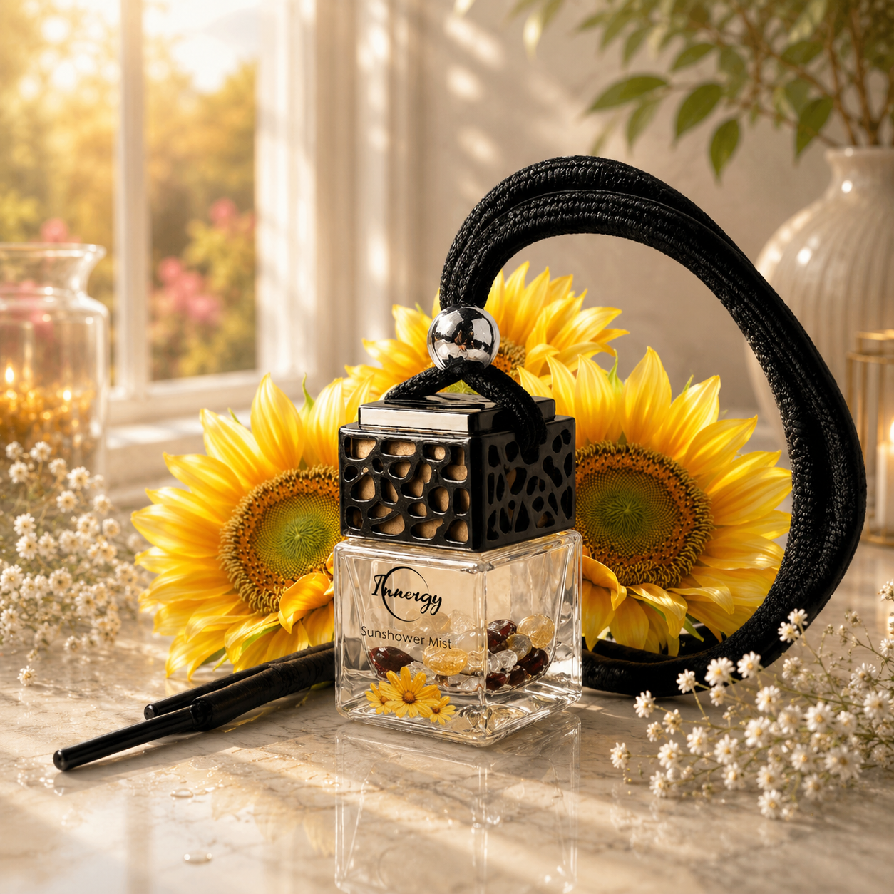 Sunshower Mist Crystal-Enhanced Oil Diffuser, Car Air Freshener, 8ml