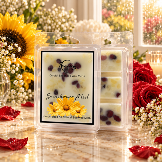 Sunshower Mist Crystal-Enhanced Premium Coconut-Soy Wax Melts