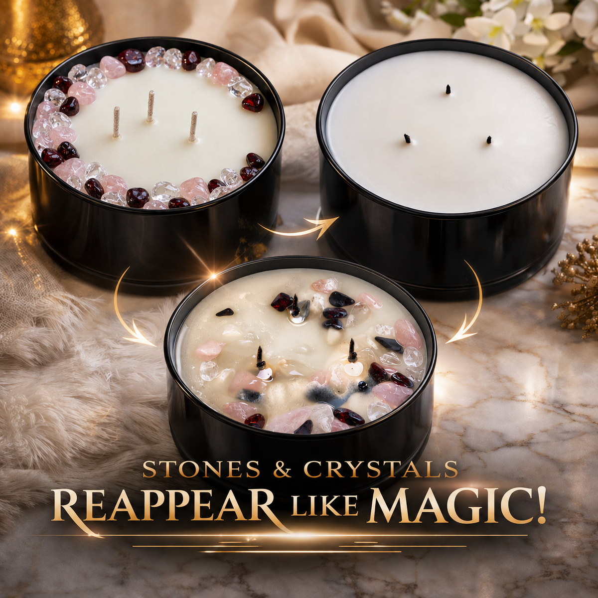 Taurus Zodiac 3-Wick Crystal Candle, 16oz