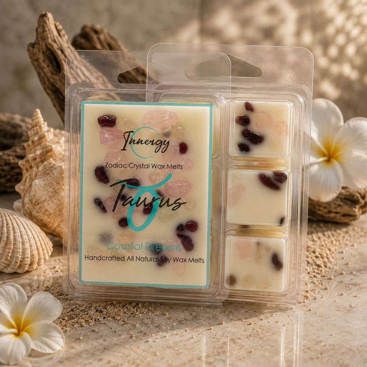 Taurus Zodiac Crystal-Enhanced Premium Coconut-Soy Wax Melts