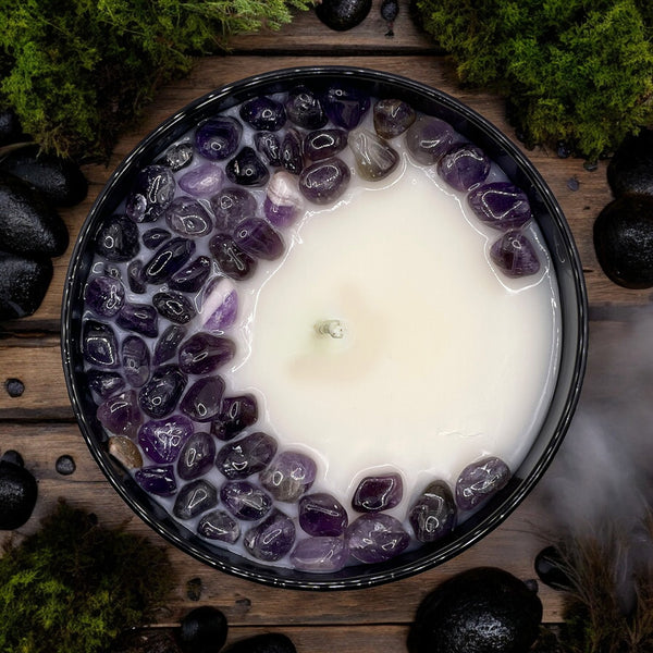 Cypress Mist Crystal Candle, 10oz