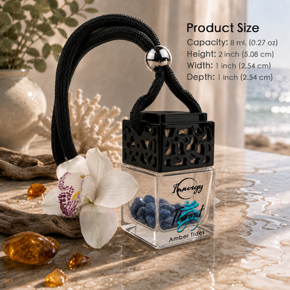 Throat Chakra Crystal-Enhanced Oil Diffuser, Car Air Freshener, 8ml