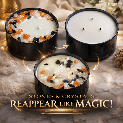 Custom Engraved 3-Wick Crystal Candle, 16oz