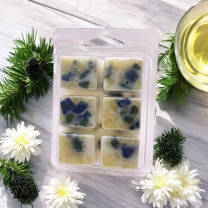 Botanical Gin and Juniper Crystal-Enhanced Premium Coconut-Soy Wax Melts