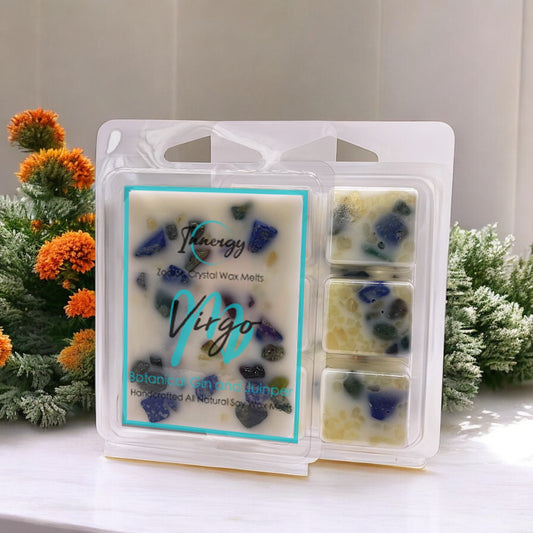 Virgo Zodiac Crystal-Enhanced Premium Coconut-Soy Wax Melts