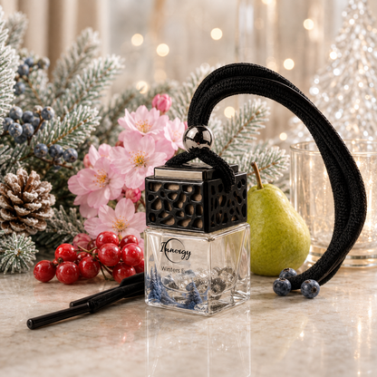 Limited Edition: Winters Eve Crystal-Enhanced Oil Diffuser, Car Air Freshener, 8ml