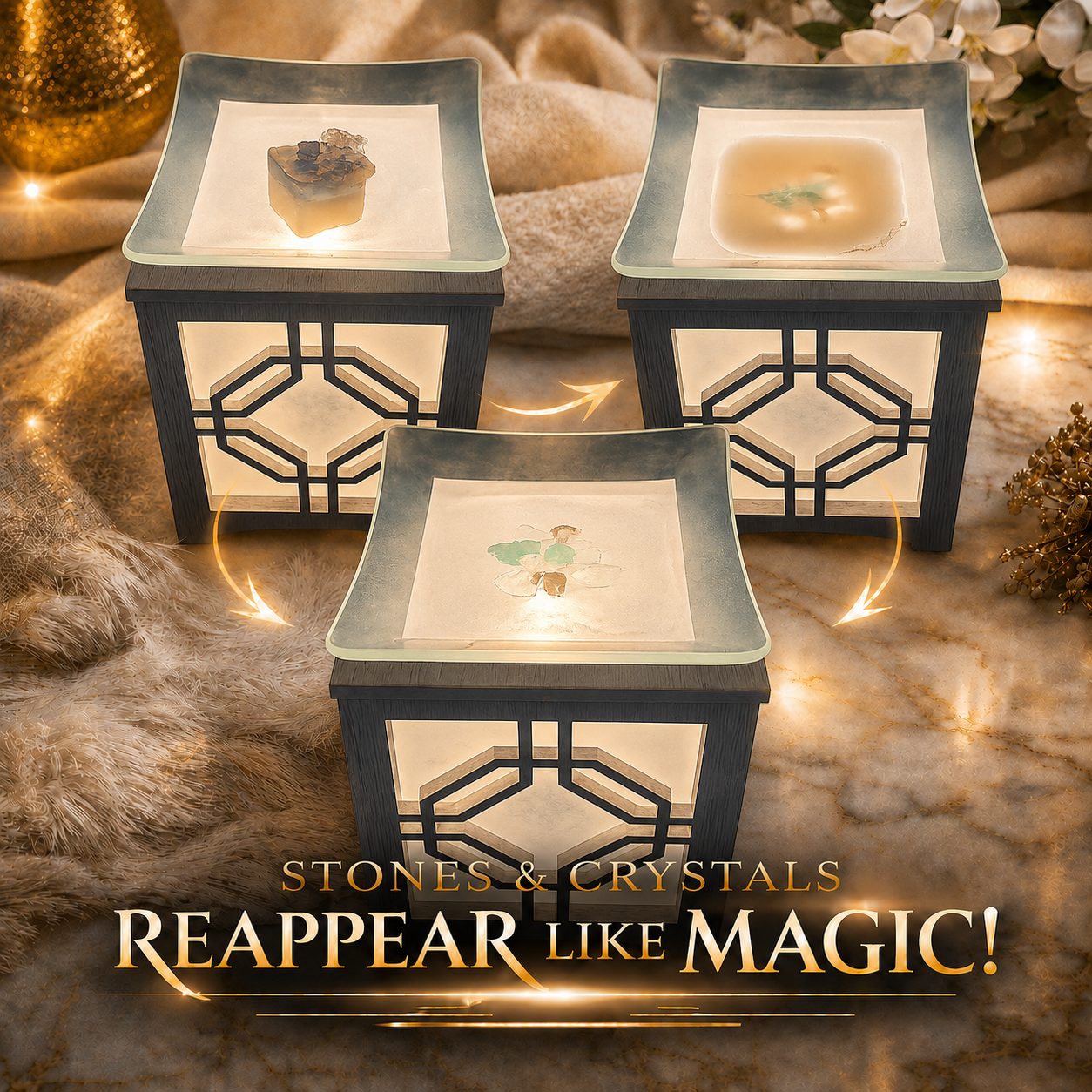 Root Chakra Crystal-Enhanced Premium Coconut-Soy Wax Melts