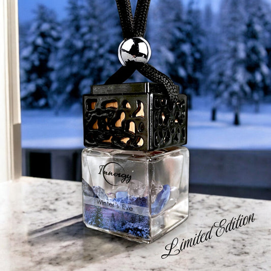 Limited Edition: Winters Eve Crystal-Enhanced Oil Diffuser, Car Air Freshener, 8ml