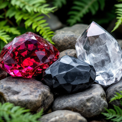 Mountain Air, Premium Coconut-Soy Wax Tea Light Crystal Candle, 1oz