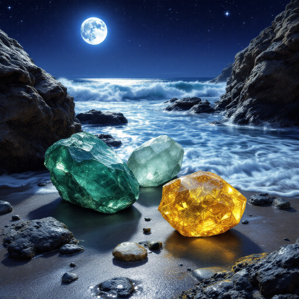Midnight Tides Crystal-Enhanced Oil Diffuser, Car Air Freshener, 8ml