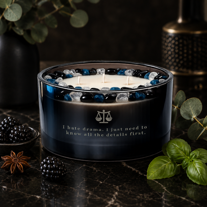Libra Zodiac 3-Wick Crystal Candle, 16oz