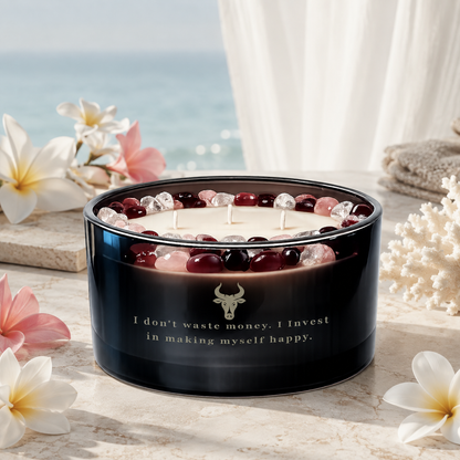Taurus Zodiac 3-Wick Crystal Candle, 16oz